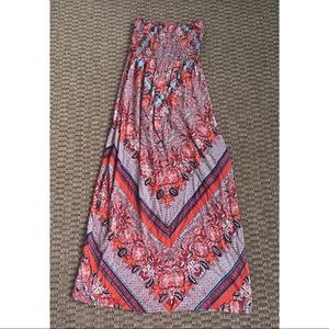 Angie Patterned Maxi Dress